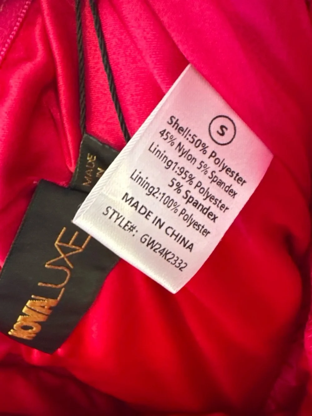 Fashion Nova Hot Pink Strapless Satin Party Dress for Girls
